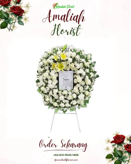 Krans Bunga Duka Pondok Cabe Udik